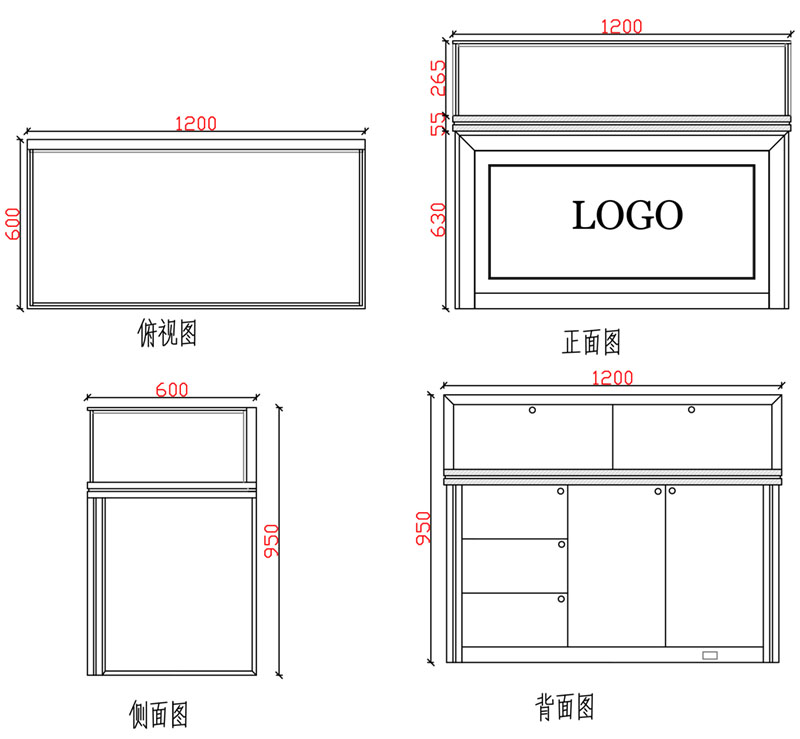 鋼化玻璃珠寶柜,首飾玻璃展示柜